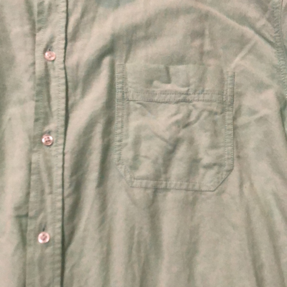 Teal Button Up - Picture 2 of 3